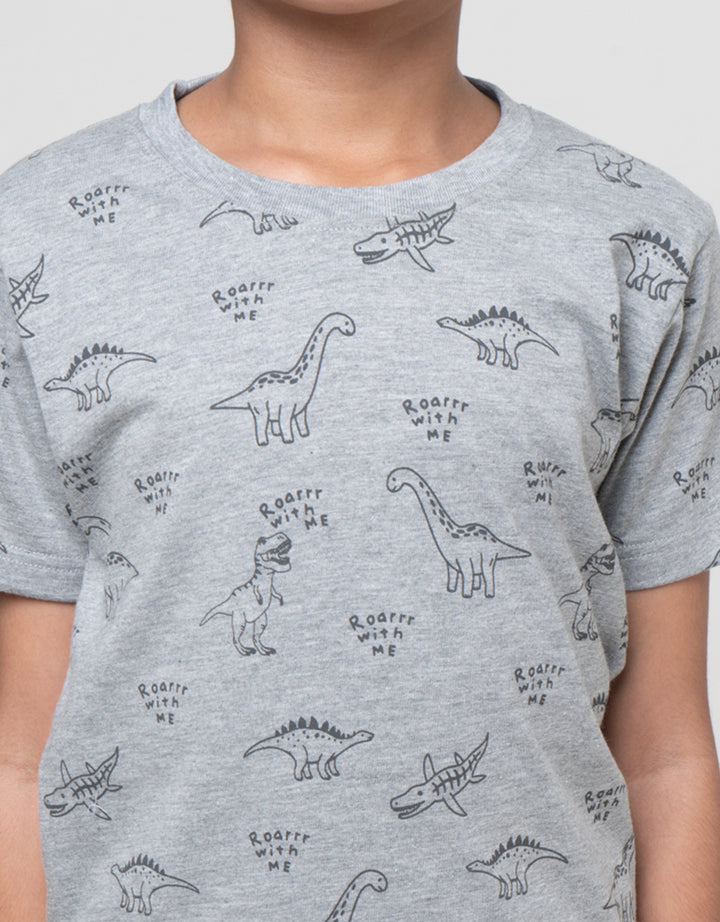 Little M Dino Roar With Me Pakaian Setelan Anak Laki-laki