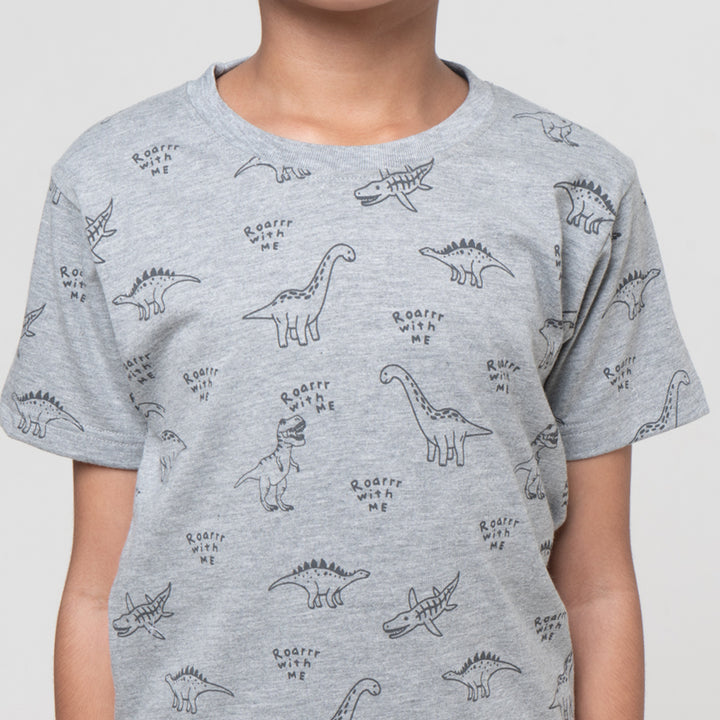 Little M Dino Roar With Me Pakaian Setelan Anak Laki-laki