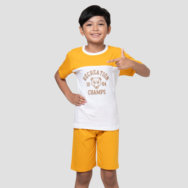 Little M Cutsewn Bear Champs Pakaian Setelan Anak Laki-laki