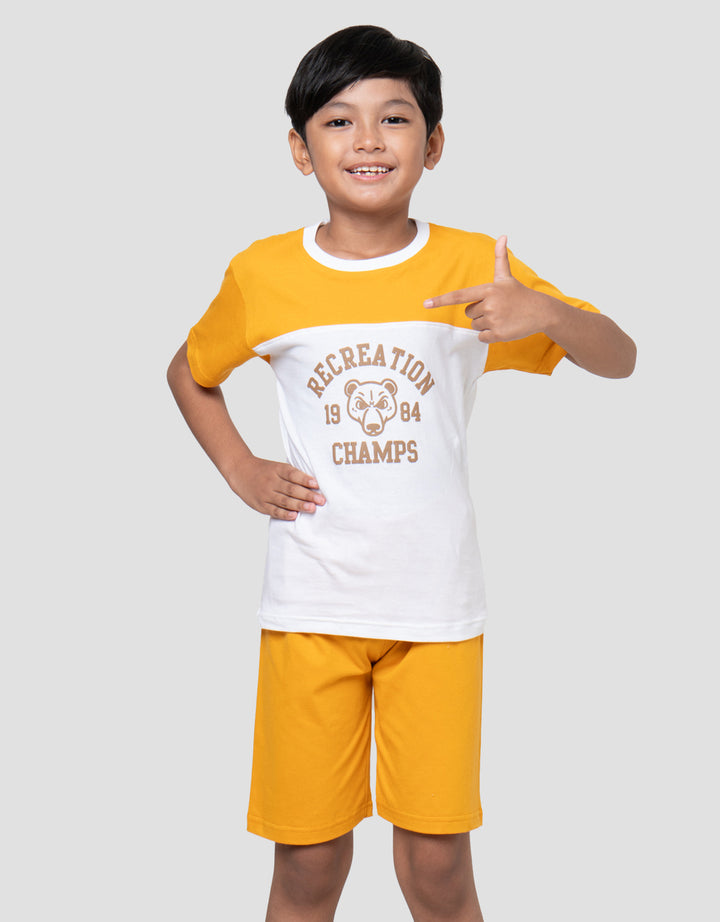 Little M Cutsewn Bear Champs Pakaian Setelan Anak Laki-laki