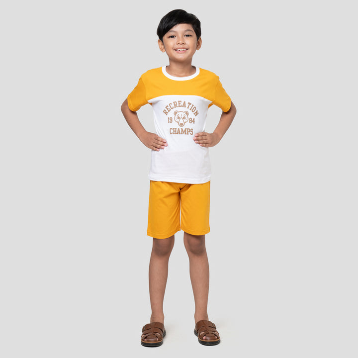 Little M Cutsewn Bear Champs Pakaian Setelan Anak Laki-laki