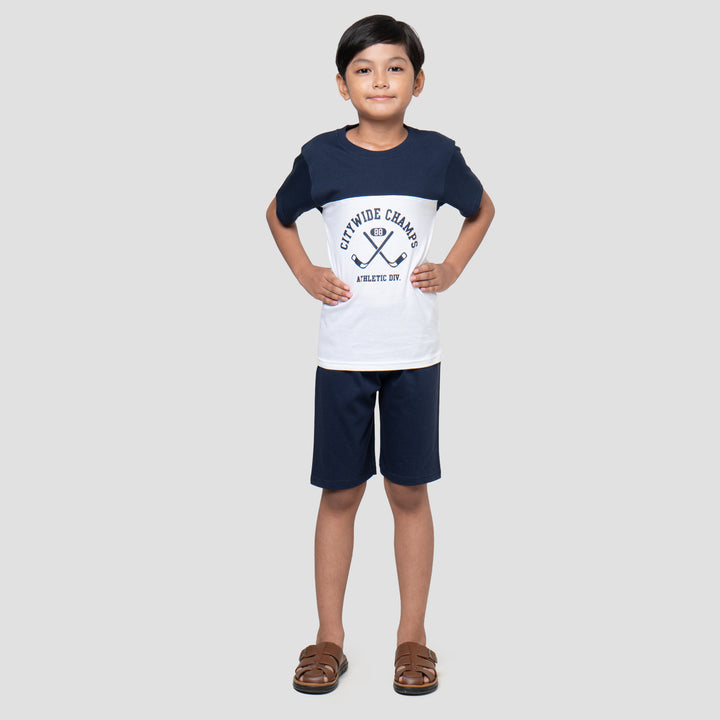 Little M Hokey Champs Athletic Div Pakaian Setelan Anak Laki-laki