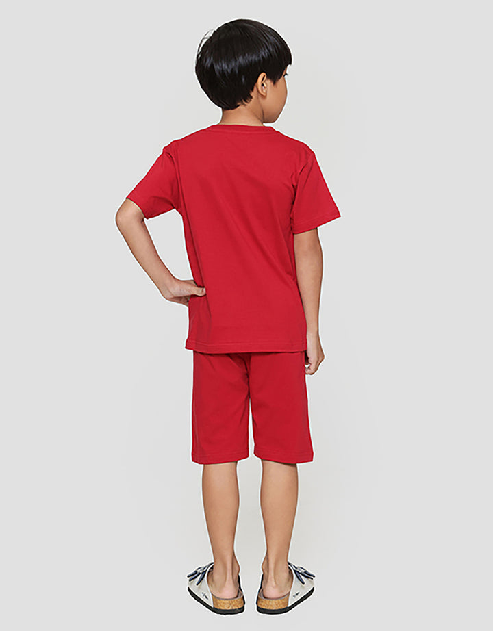 Little M Lion Tiger Cool Vibes Apk Dada Pakaian Setelan Anak Laki-laki