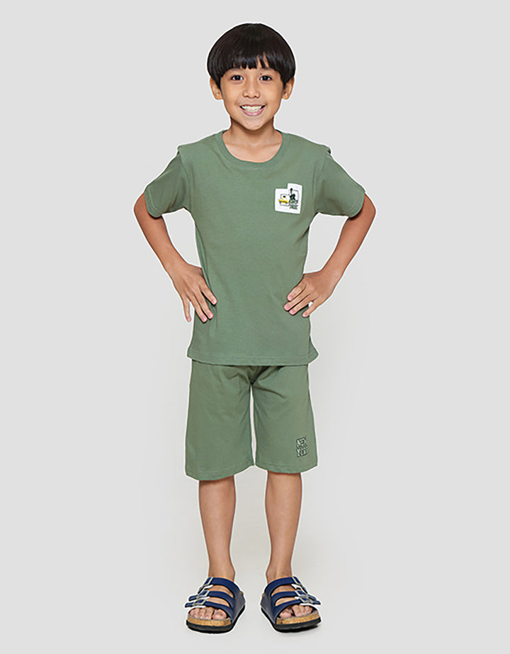 Little M Car New York Apk Dada Pakaian Setelan Anak Laki-laki