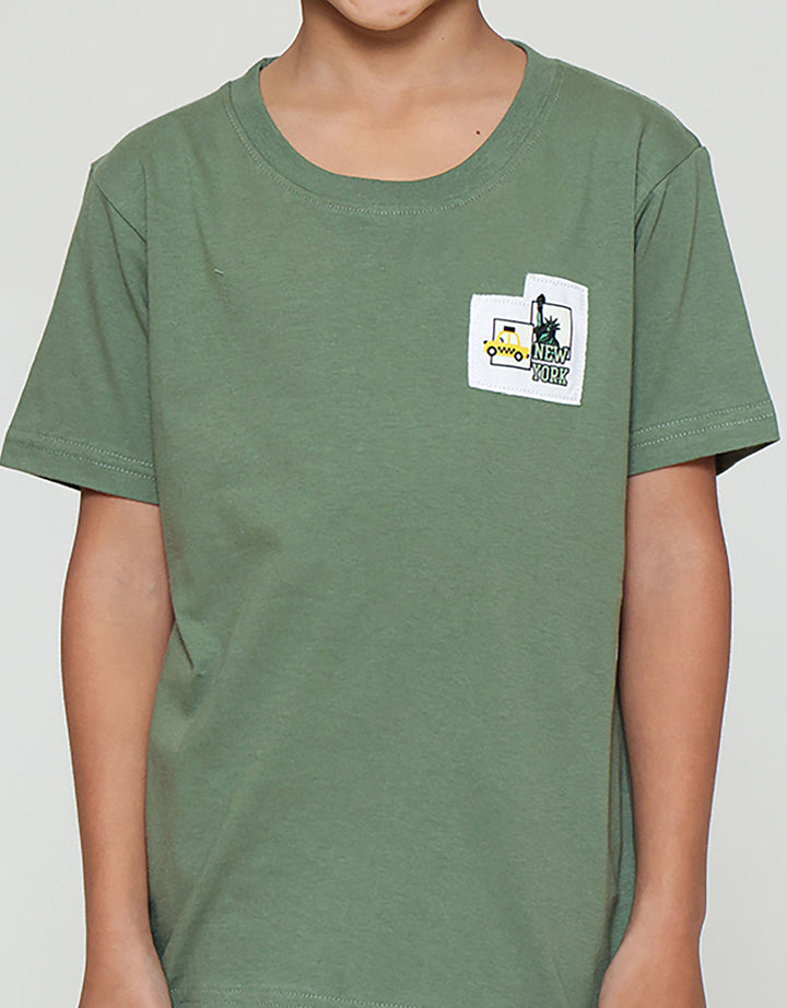 Little M Car New York Apk Dada Pakaian Setelan Anak Laki-laki