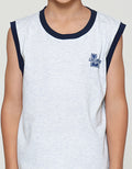 Little M Singlet La Komb Rib Pakaian Setelan Anak Laki-laki