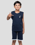 Little M Singlet Siluet Basket Pakaian Setelan Anak Laki-laki