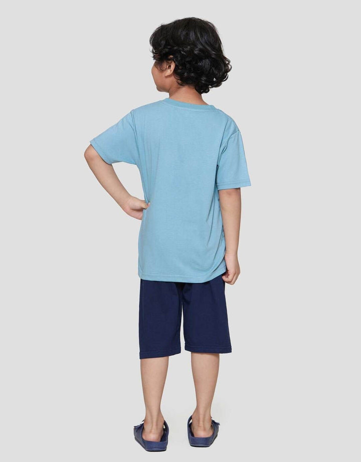 Little M Kantong Shark Pakaian Setelan Anak Laki-laki