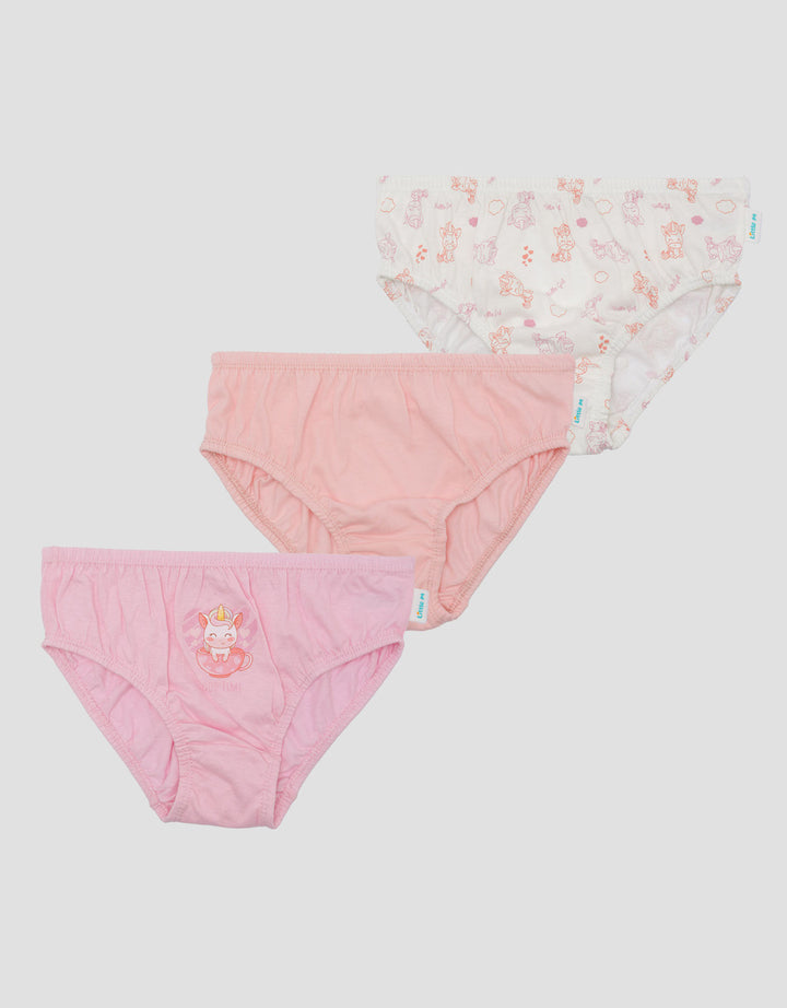Little M Pack Of 3 Girls Unicorn Celana Dalam Anak Perempuan