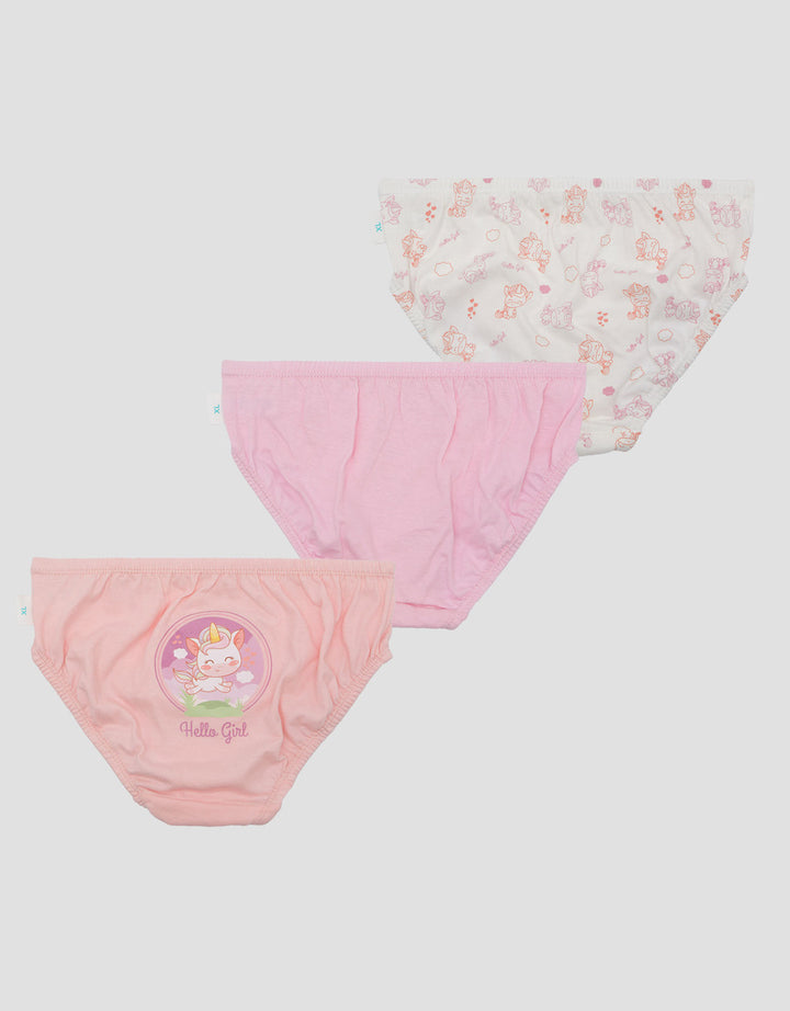 Little M Pack Of 3 Girls Unicorn Celana Dalam Anak Perempuan