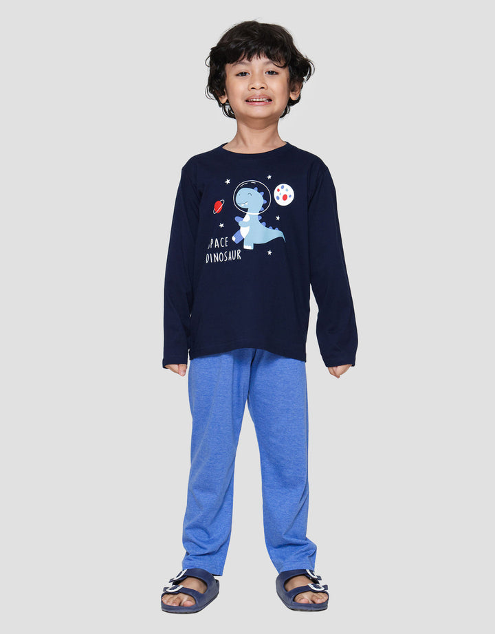 Little M Space Dinosaur Piyama Set Anak Laki-laki