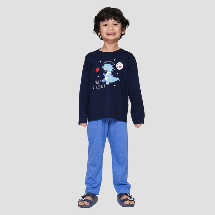 Little M Space Dinosaur Piyama Set Anak Laki-laki