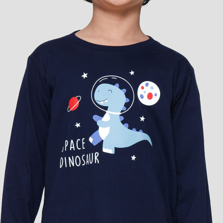 Little M Space Dinosaur Piyama Set Anak Laki-laki