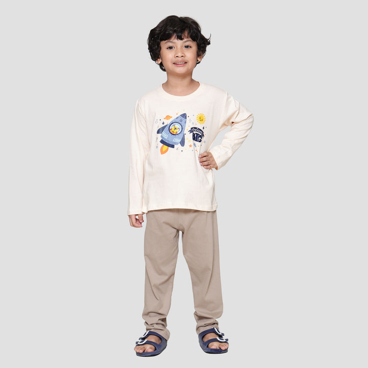Little M Bear Rocket Piyama Set Anak Laki-laki