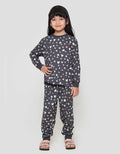 Little M Fullprint Love Setelan Baju Tidur Anak Perempuan
