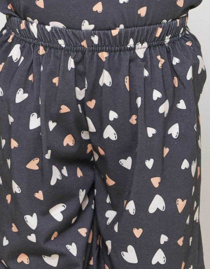 Little M Fullprint Love Setelan Baju Tidur Anak Perempuan