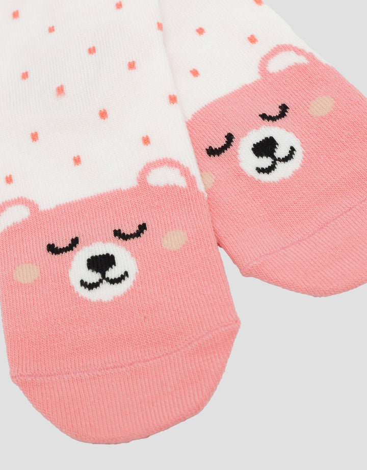 Little M Polkadot Bear Kaus Kaki Bayi