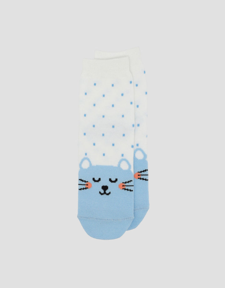 Little M Polkadot Cat Kaus Kaki Bayi