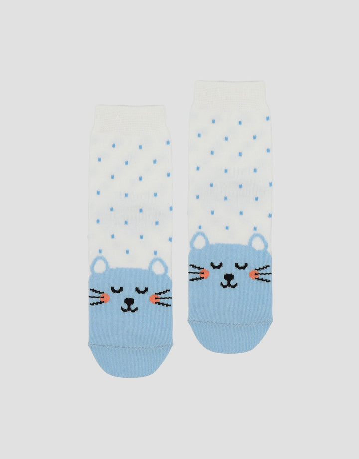 Little M Polkadot Cat Kaus Kaki Bayi