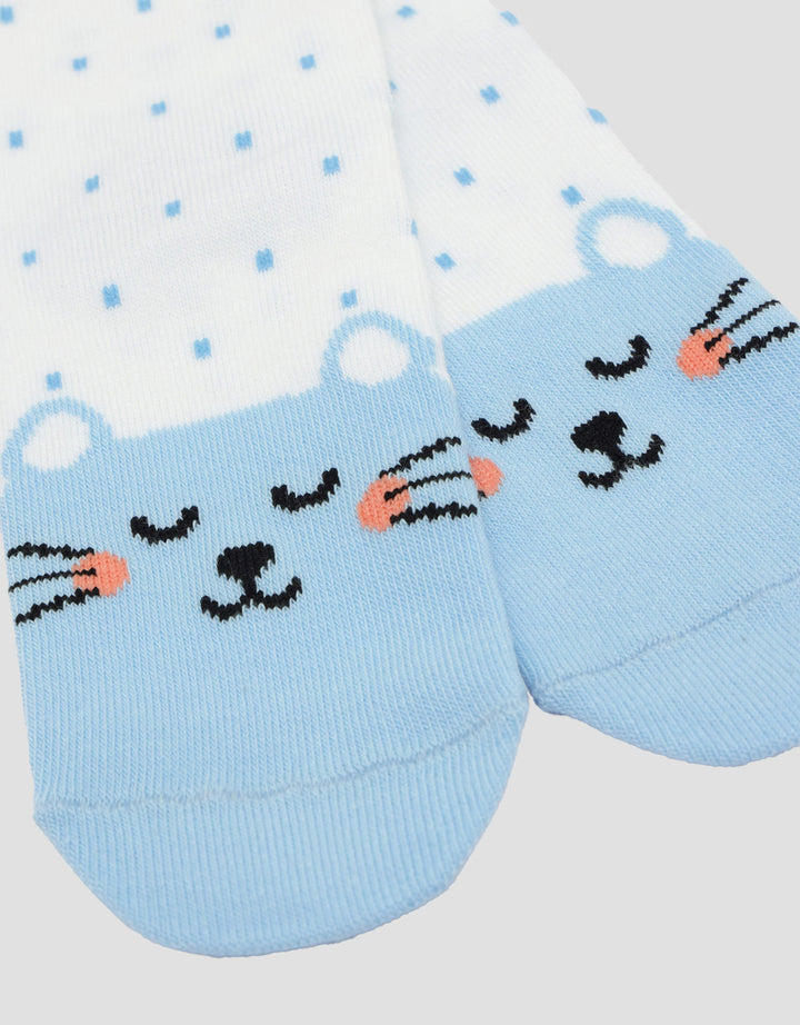 Little M Polkadot Cat Kaus Kaki Bayi