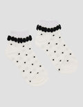 Little M Print Polkadot Ankle Kaus Kaki Bayi