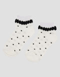 Little M Print Polkadot Ankle Kaus Kaki Bayi