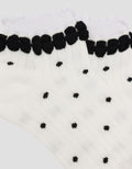 Little M Print Polkadot Ankle Kaus Kaki Bayi