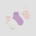 Little M Pack Of 3 Flower Kaus Kaki Bayi