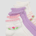 Little M Pack Of 3 Flower Kaus Kaki Bayi