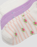 Little M Pack Of 3 Flower Kaus Kaki Bayi