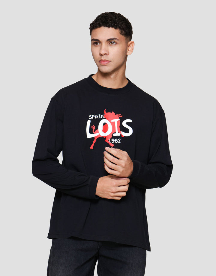 Lois Print Spain Kaos Lengan Panjang Pria