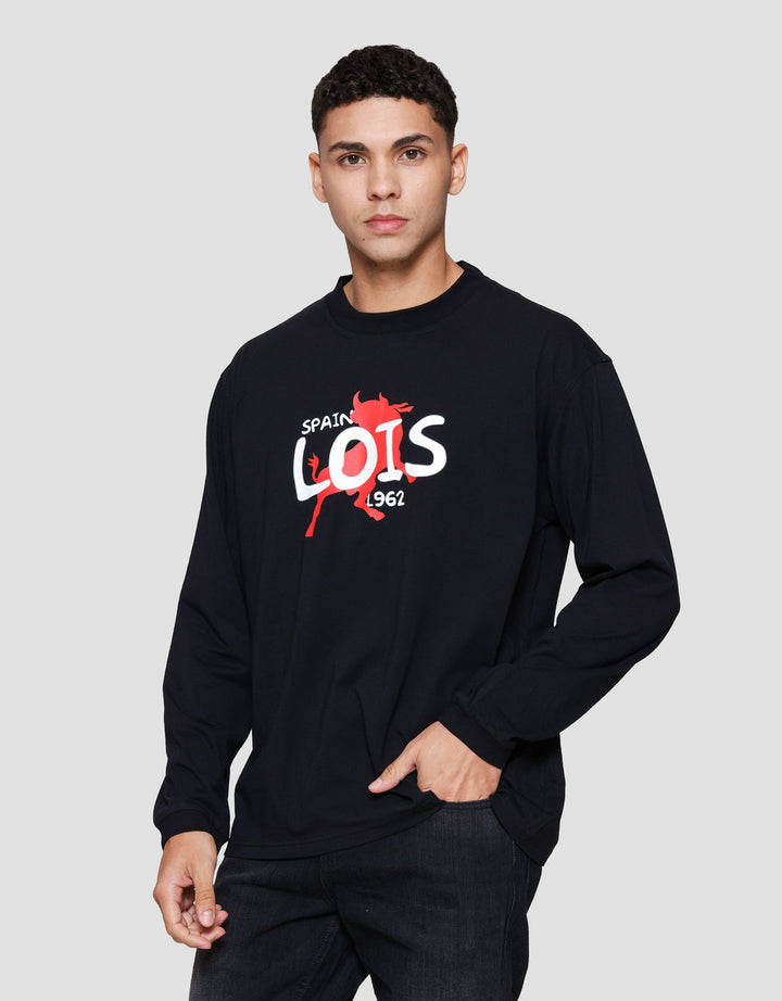 Lois Print Spain Kaos Lengan Panjang Pria