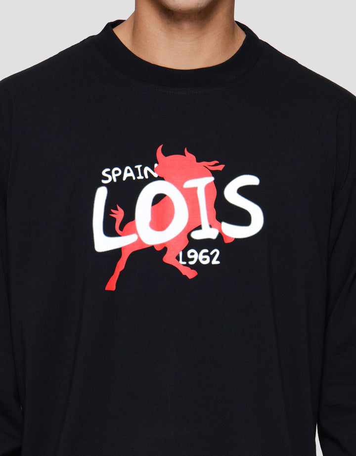 Lois Print Spain Kaos Lengan Panjang Pria