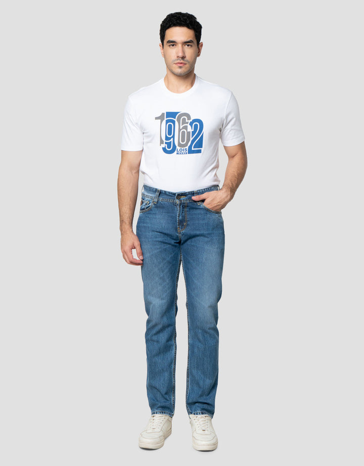 Lois Slim Fit Celana Denim Cfl123D Pria