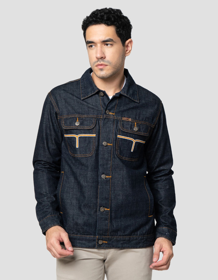 Lois Double Pocket Jaket Denim Pria