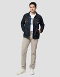 Lois Double Pocket Jaket Denim Pria