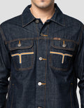 Lois Double Pocket Jaket Denim Pria