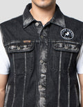 Lois Sleeveless Jaket Denim Pria