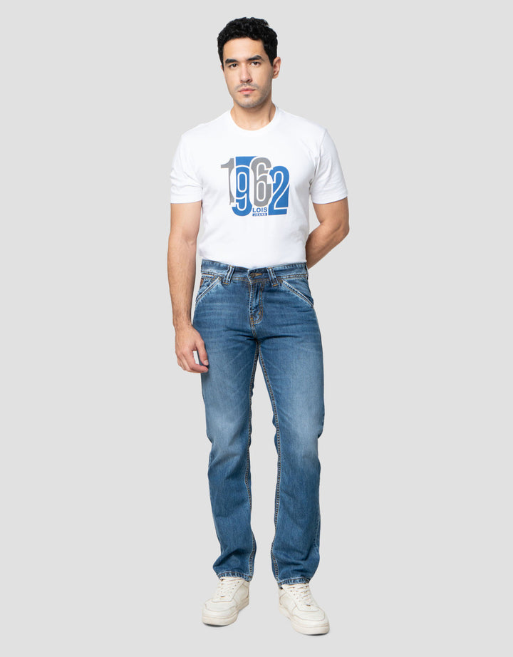 Lois Slim Fit Celana Denim Cfl125D Pria