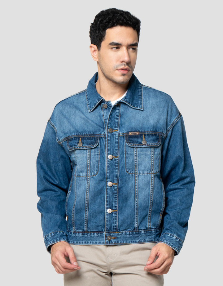 Lois Two Pocket Jaket Denim Pria