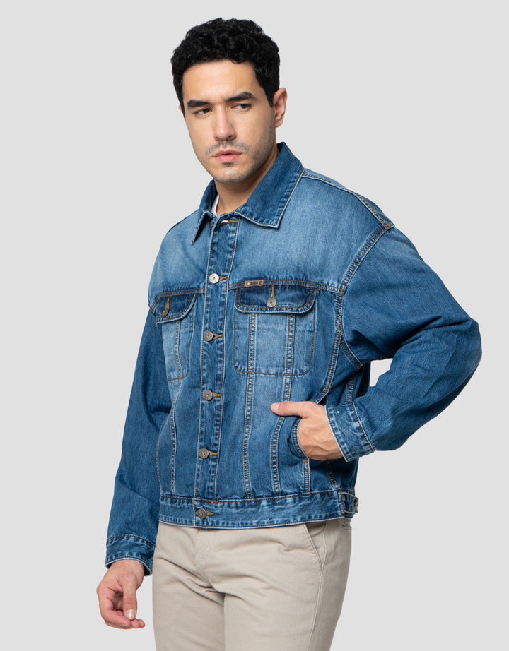 Lois Two Pocket Jaket Denim Pria
