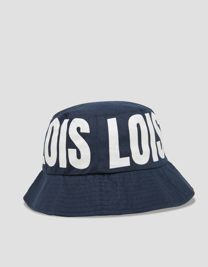 Lois Print Brand Hbl451Bu Topi Bucket Pria