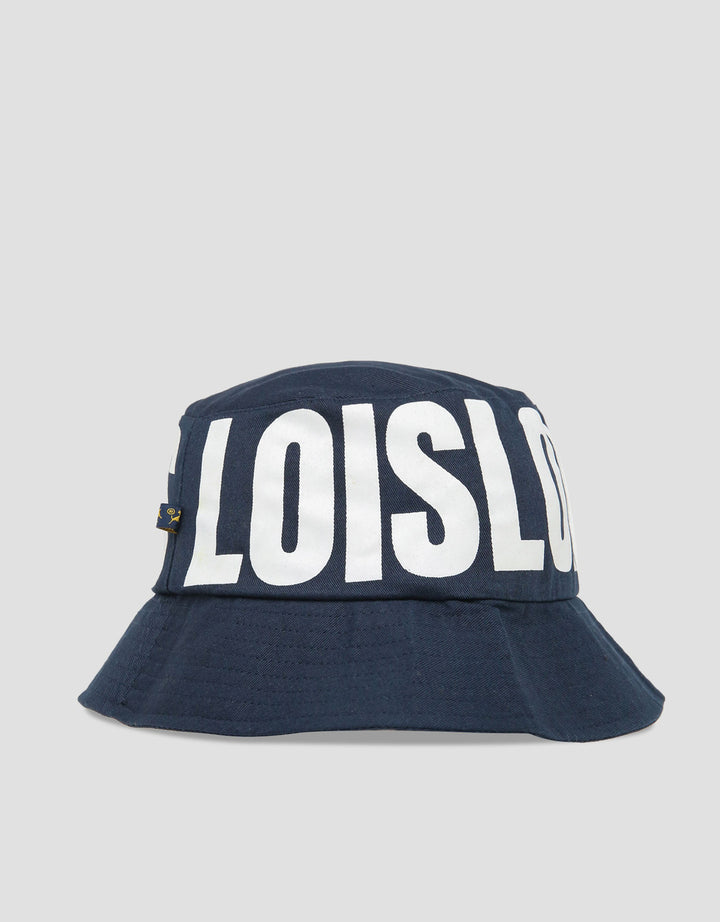 Lois Print Brand Hbl451Bu Topi Bucket Pria
