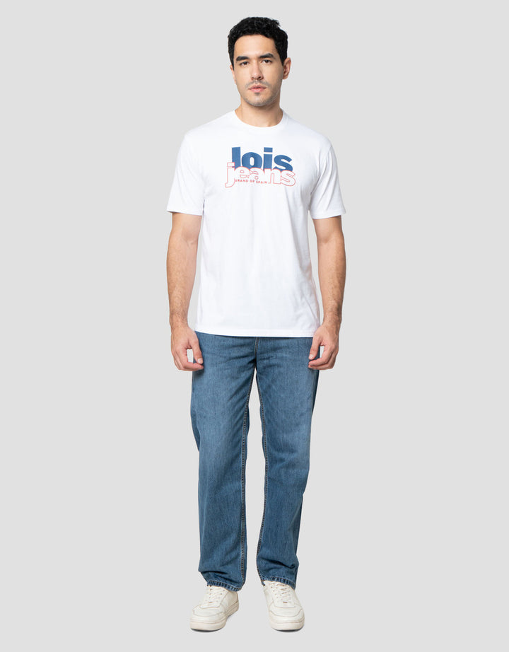 Lois Print Brand Of Spain Kaos Pria