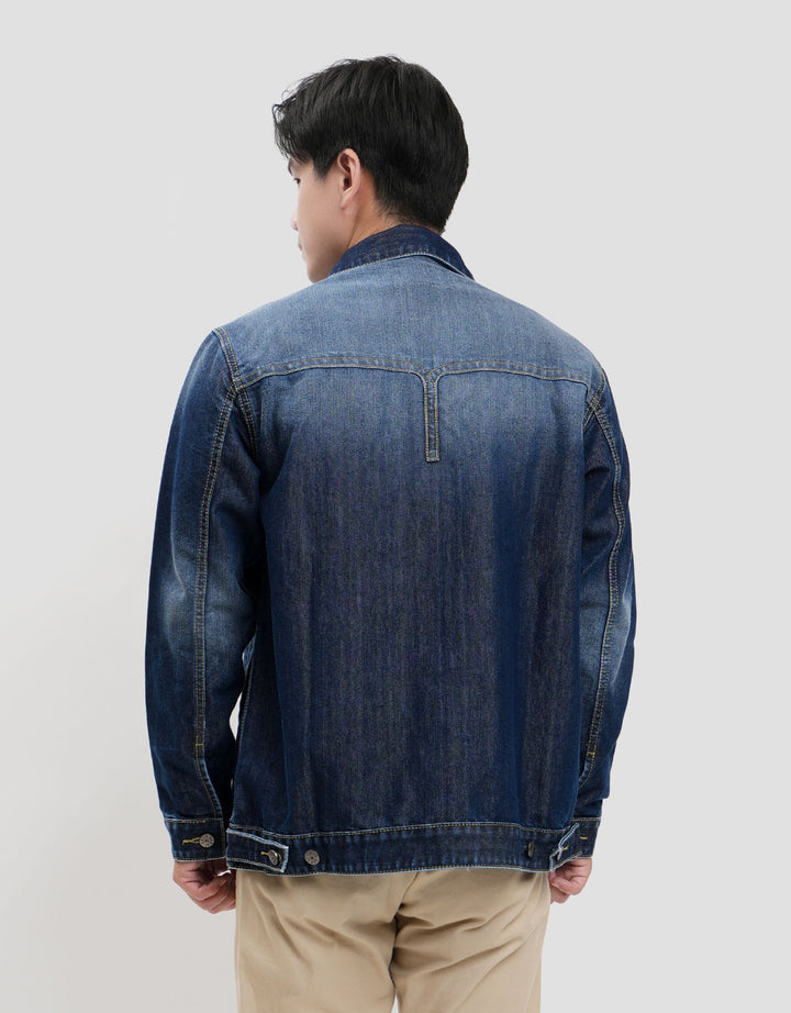 Lois Fashionable Jaket Denim Pria