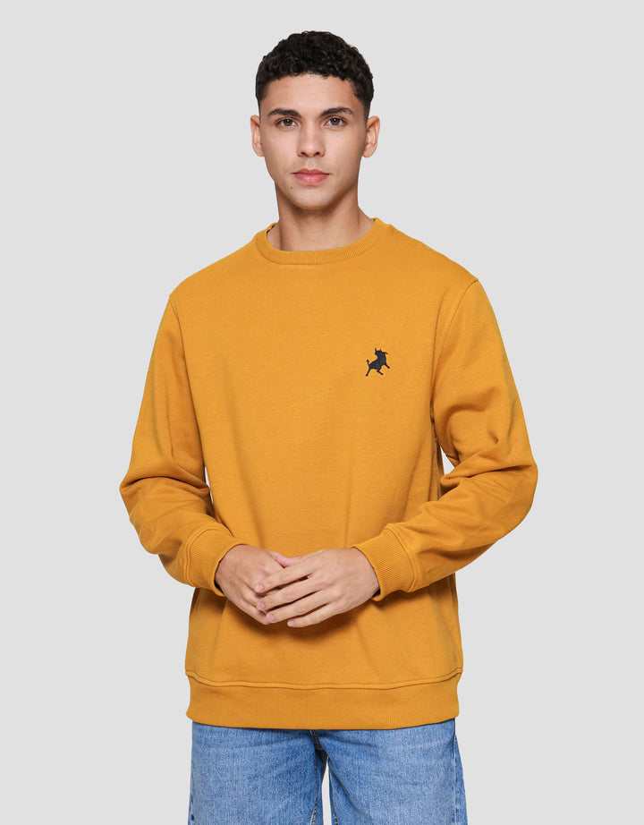 Lois Kerah Bundar Sweater Pria