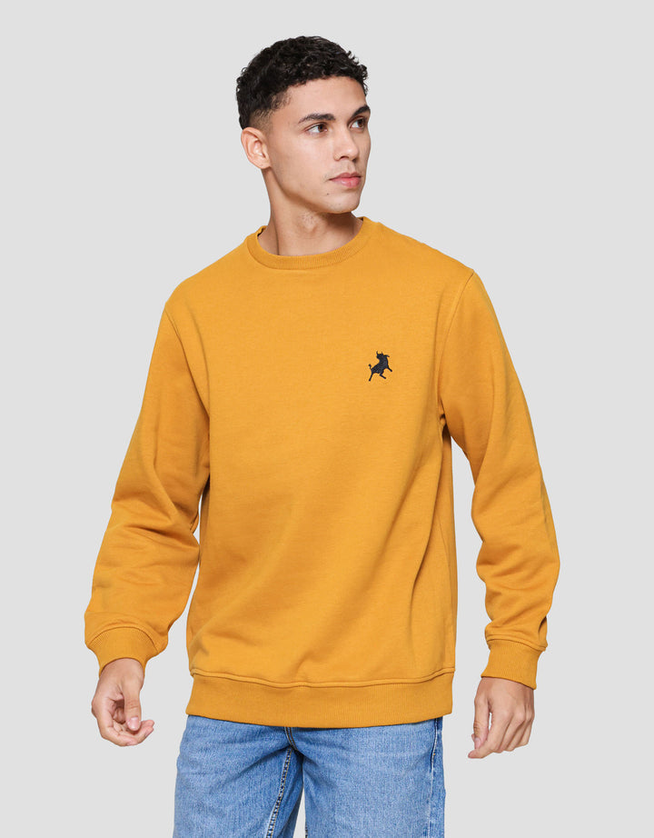 Lois Kerah Bundar Sweater Pria