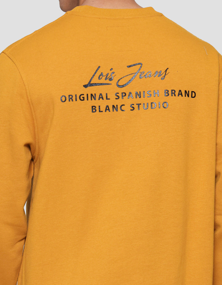 Lois Kerah Bundar Sweater Pria