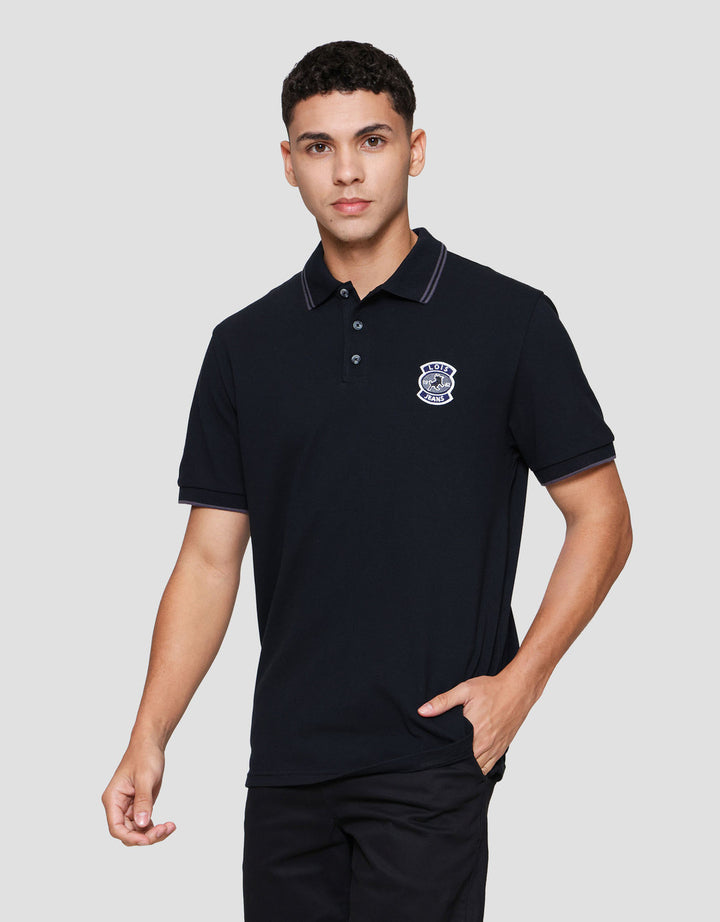Lois Bordir Kaos Polo Pria