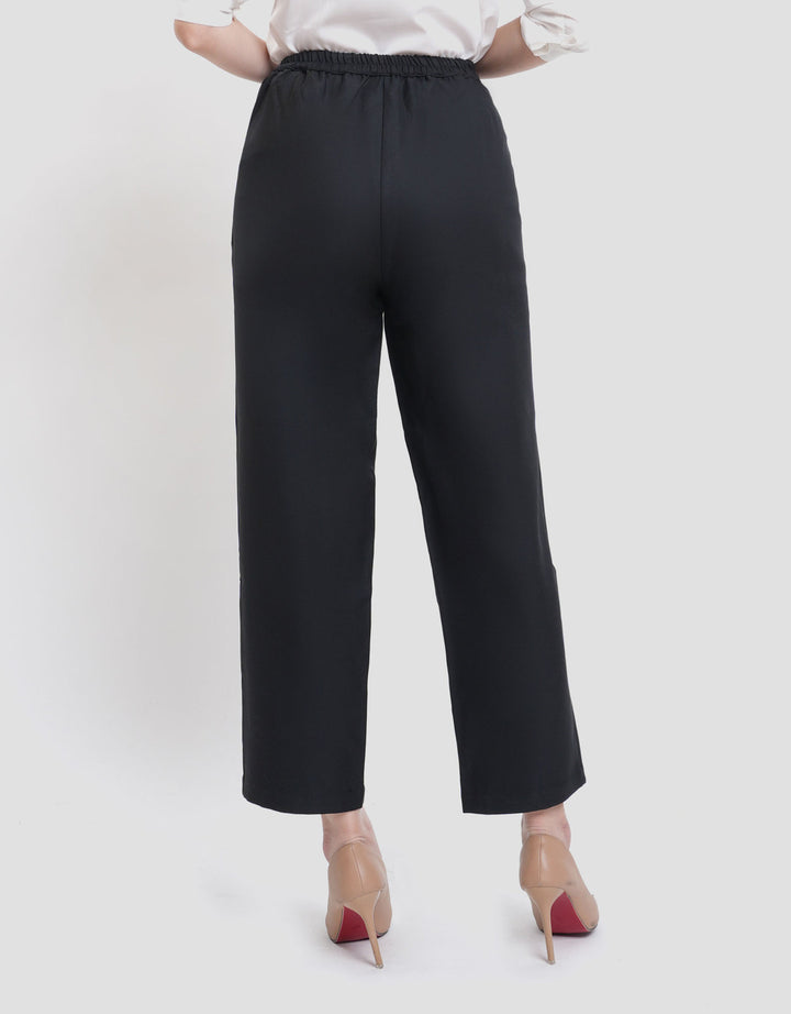 Connexion With Fabric Belt Celana Panjang Wanita